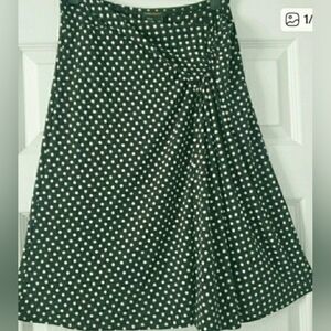♦️BCBGMaxAzria Faux Wrap, A-line Polka Dot Skirt♦️